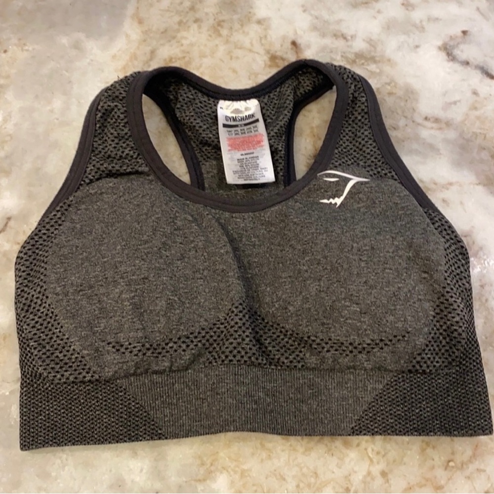 Gym shark grey vital seamless 2.0 sports bra